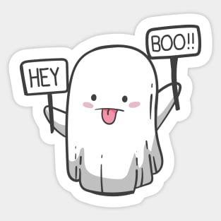 Hey Boo Sticker
